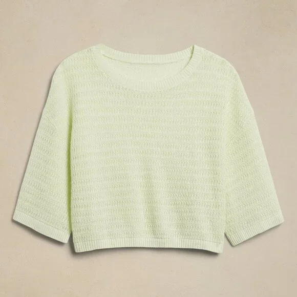 Banana Republic Teia Oversized Linen Sweater M - Picture 4 of 7